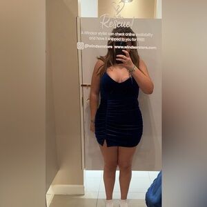 Blue short dress